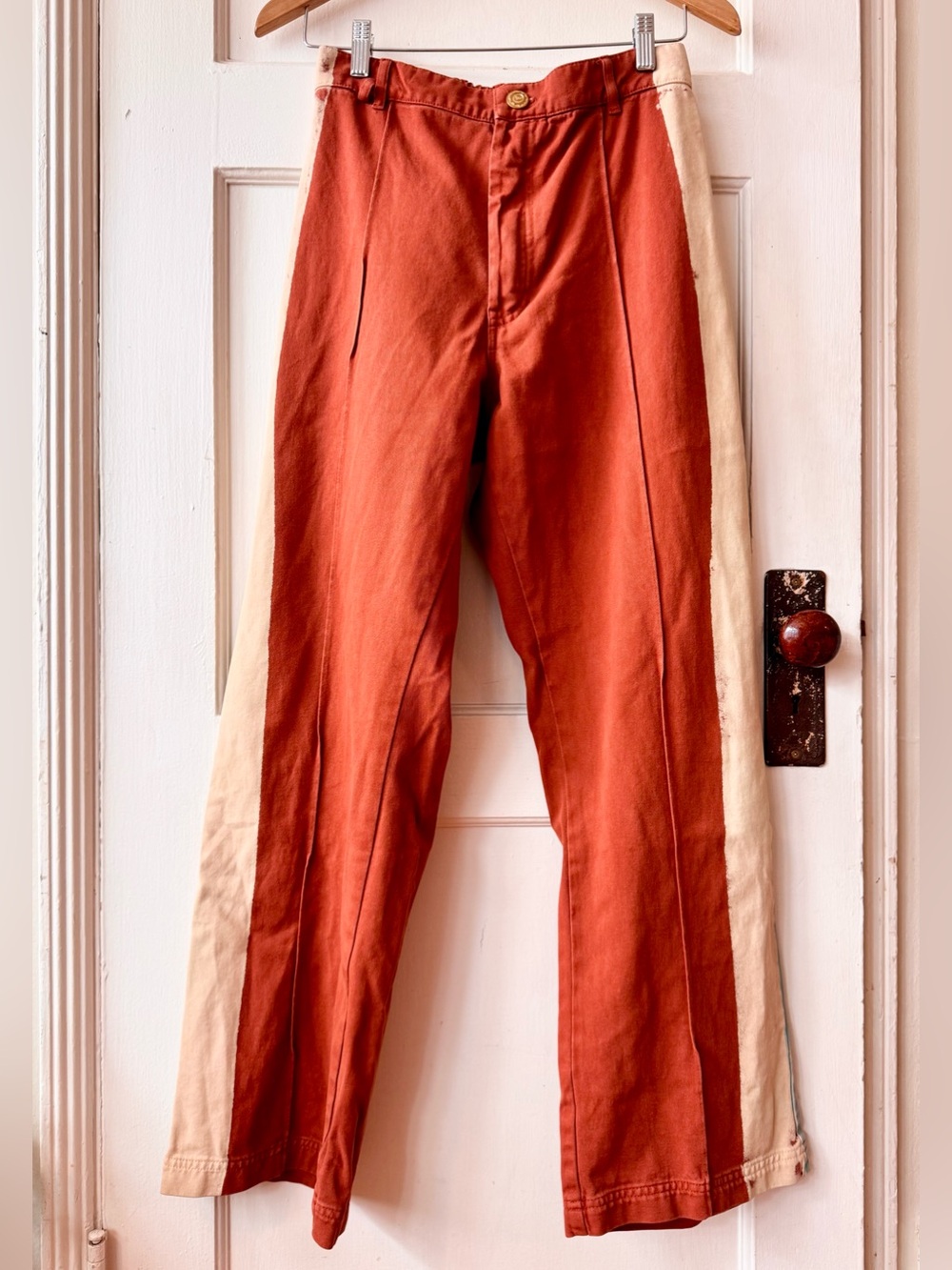 Big Bud Press | Hand Painted Striped Western Pants sz M